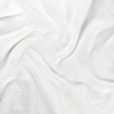 Coupon 3m Voilage Maille Uni Blanc Boheme 
