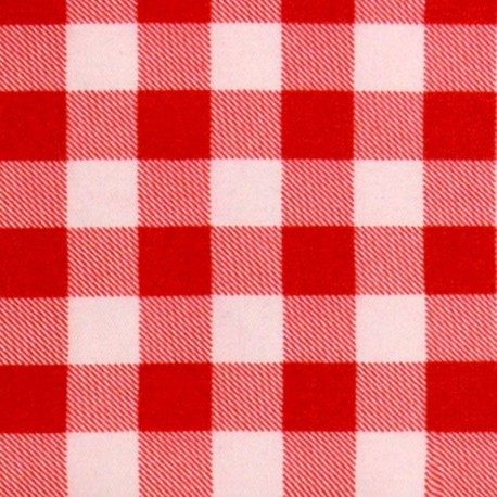 Coupon 3m Toile Vichy Rouge Cirone