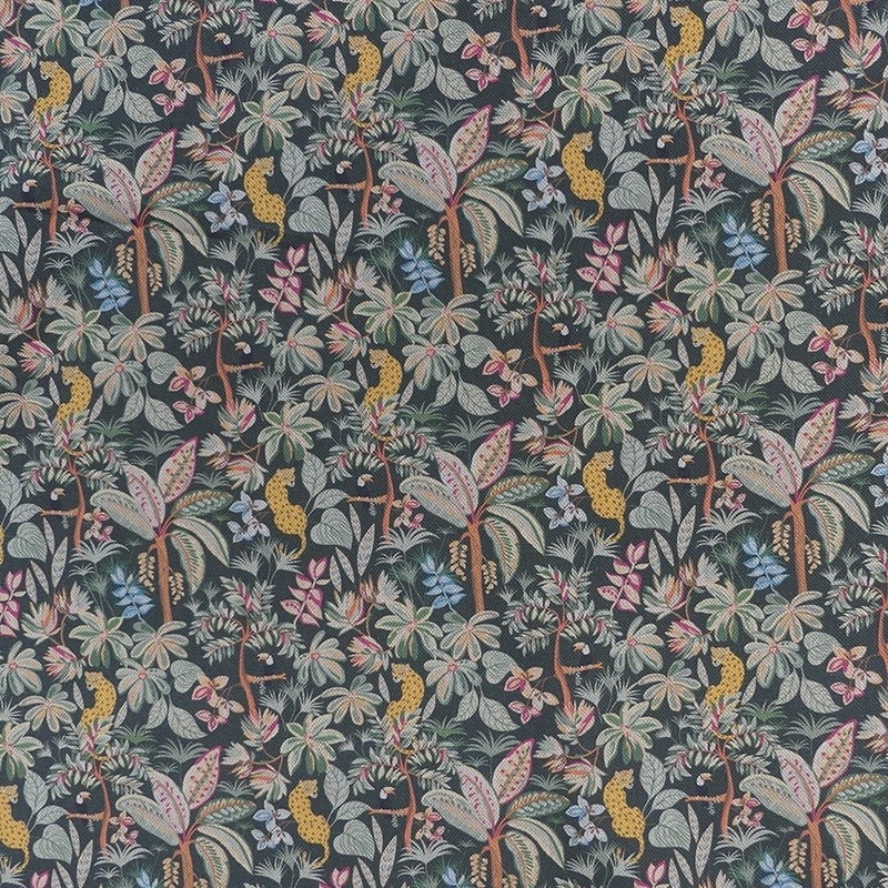 Coupon 3m Tissu Toile Euphoria Aspect Lin Jungle Vert
