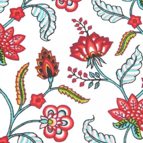 Coupon 3m Tissu Persane Toile Lorraine Multico 