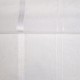 Coupon 3m Tissu Etamine Rayée Elegance Blanc 