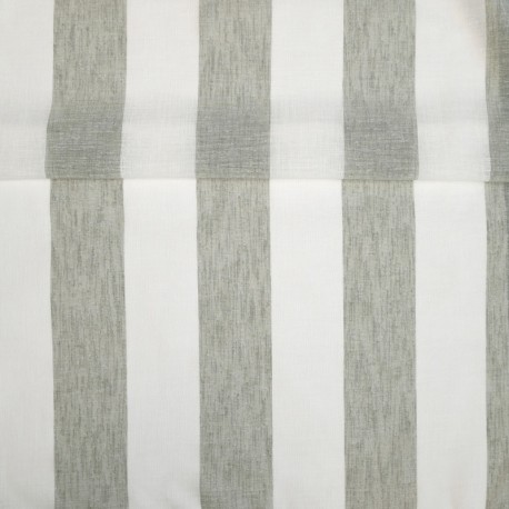 Coupon 3m Tissu Etamine Rayée Gamma Kaki 