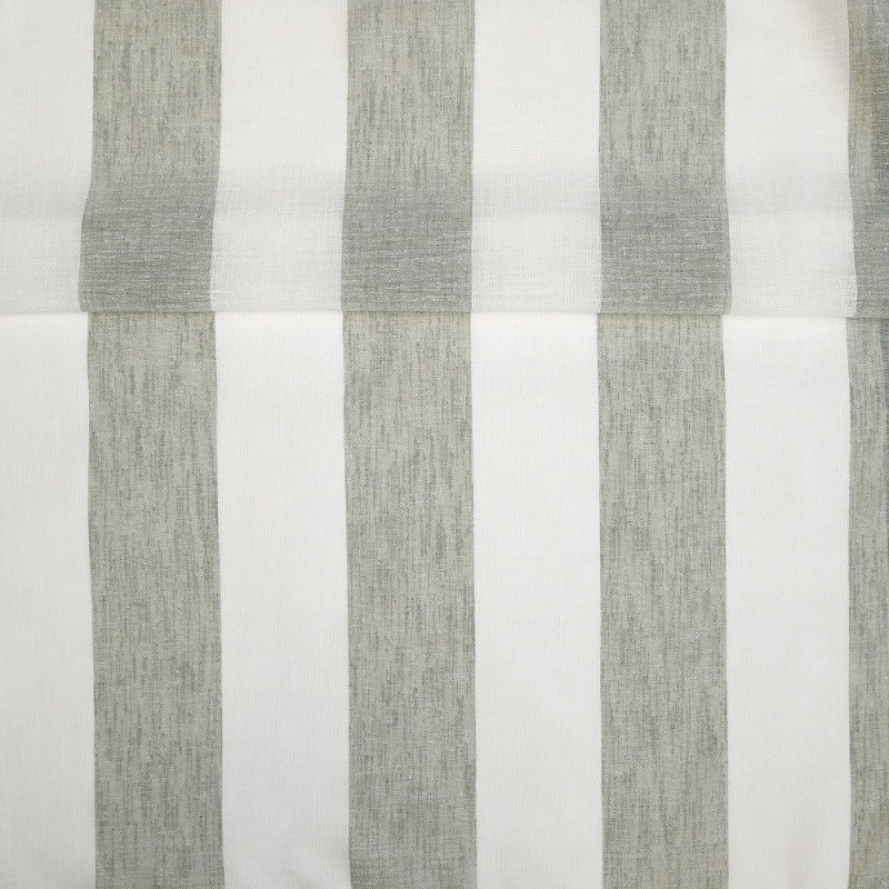 Coupon 3m Tissu Etamine Rayée Gamma Kaki 
