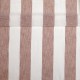 Coupon 3m Tissu Etamine Rayée Gamma Terracotta