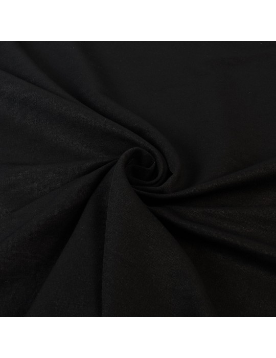 Tissu jersey uni noir