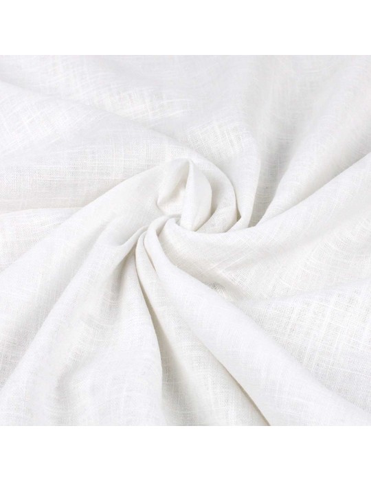 Tissu lin lavé blanc