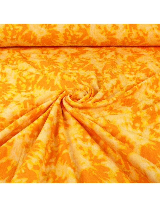 Tissu double gaze galaxie orange