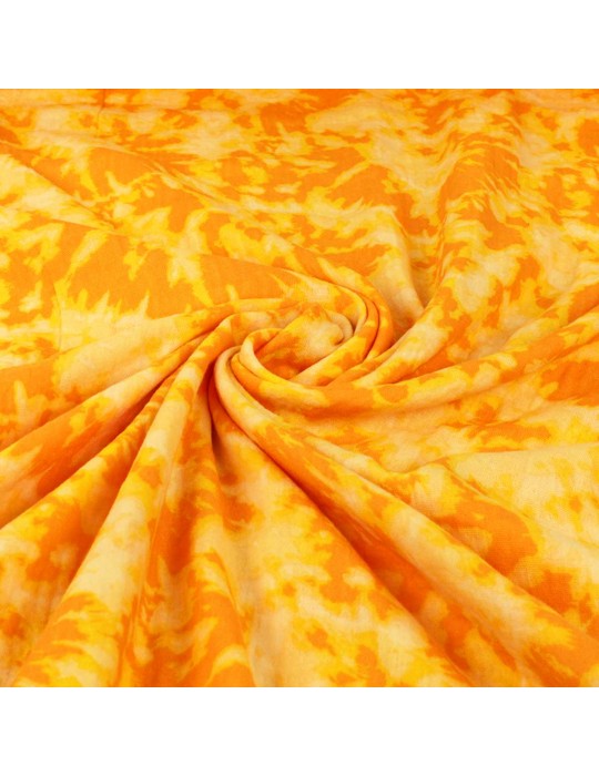 Tissu double gaze galaxie orange