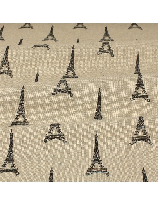 Tissu demi panama Tour Eiffel