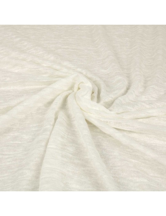 Tissu jersey transparent blanc