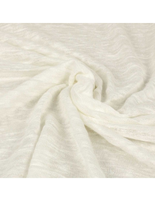 Tissu jersey transparent blanc