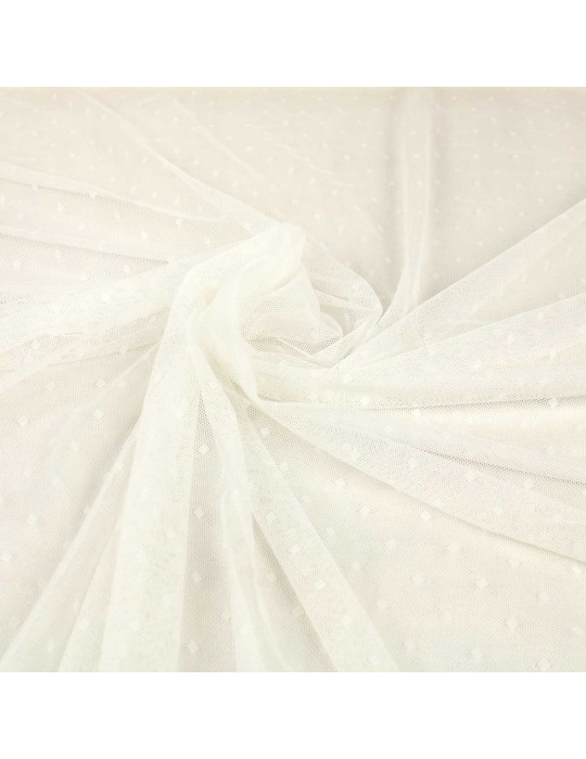 Tissu résille polyamide blanc