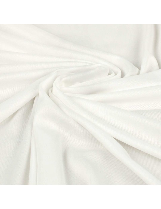 Tissu jersey uni blanc