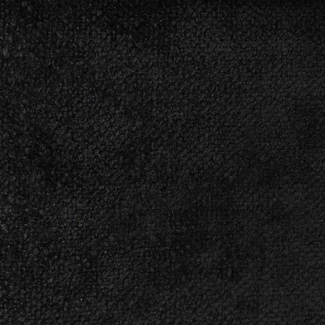 Coupon 3m Tissu Bouclette Eric Teflon Noir 