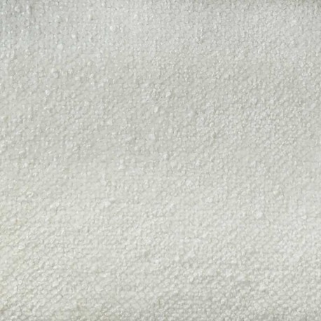 Coupon 3m Tissu Bouclette Eric Teflon Blanc