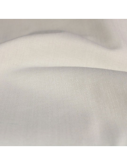 Coupon habillement coton uni blanc cassé