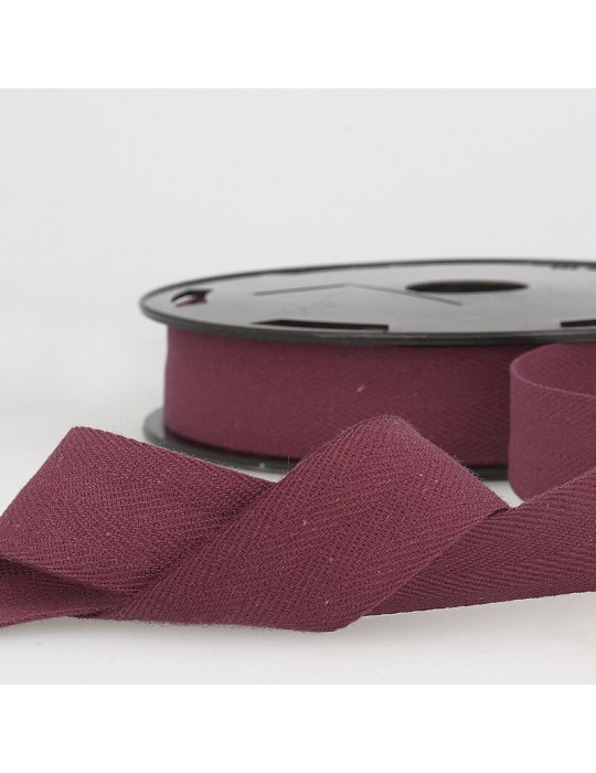 Serge coton 20 mm violet