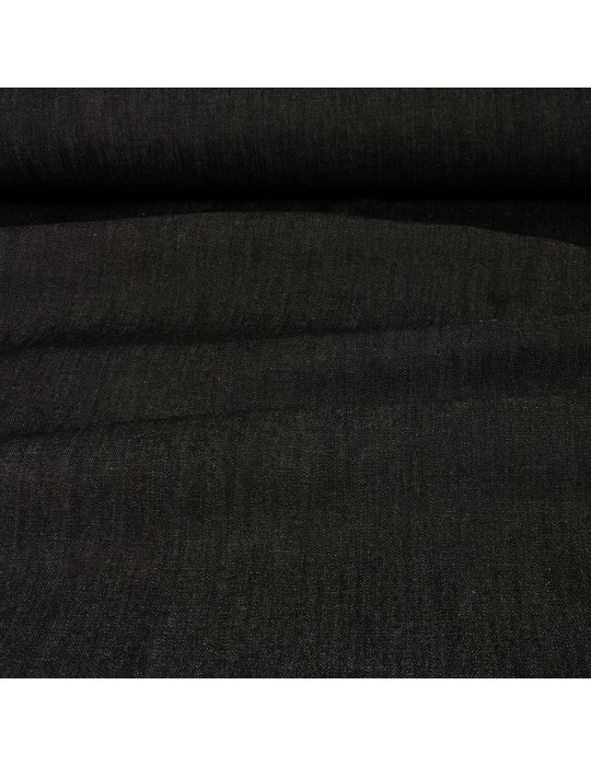 Tissu jean 130 cm noir