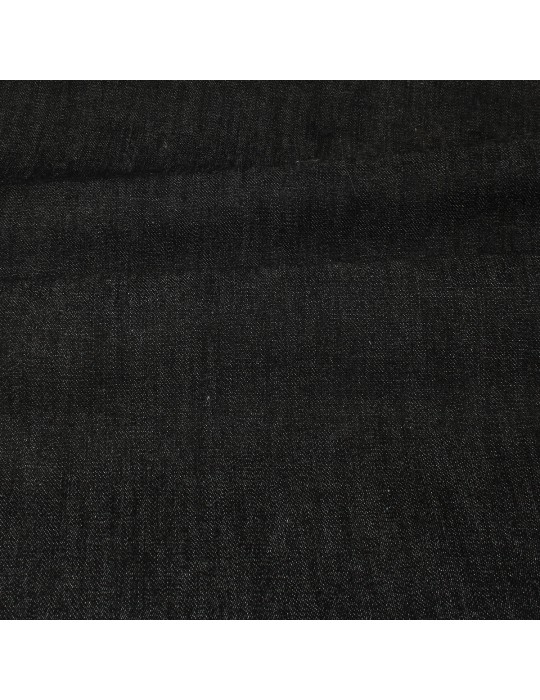Tissu jean 130 cm noir