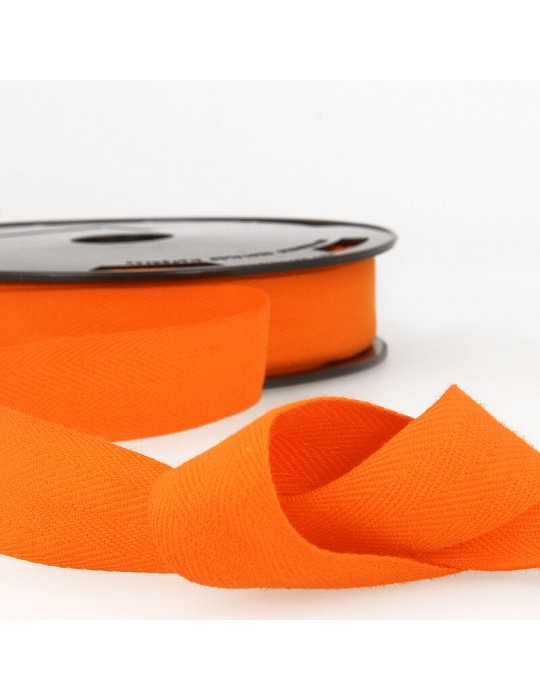 Serge coton 20 mm orange