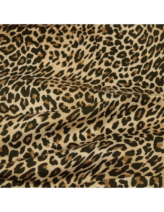 Coupon léopard 45 x 48 cm beige