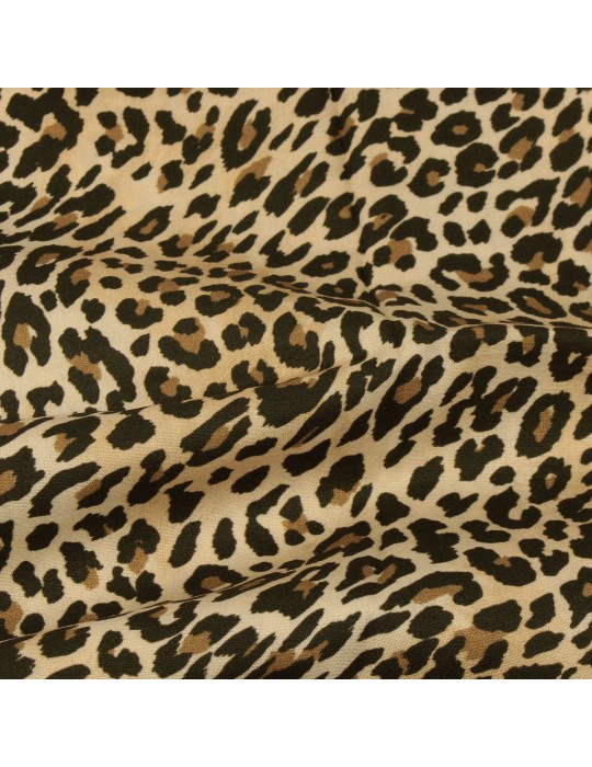 Coupon léopard 45 x 48 cm beige