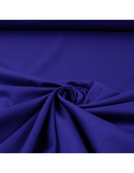 Tissu coton uni 145 cm bleu royal