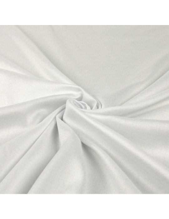 Tissu viscose uni 140 cm blanc