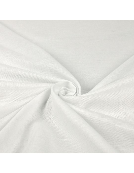 Tissu coton uni 150 cm blanc