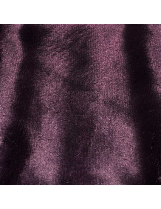 Coupon doudou polyester 50 x 150 cm violet
