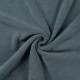 Coupon 3m Tissu Eponge Mini Bouclette Bio Bleu