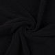 Coupon 3m Tissu Eponge Mini Bouclette Bio Noir