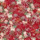 Coupon 3m Tissu Imprimé Harmonie Rouge 