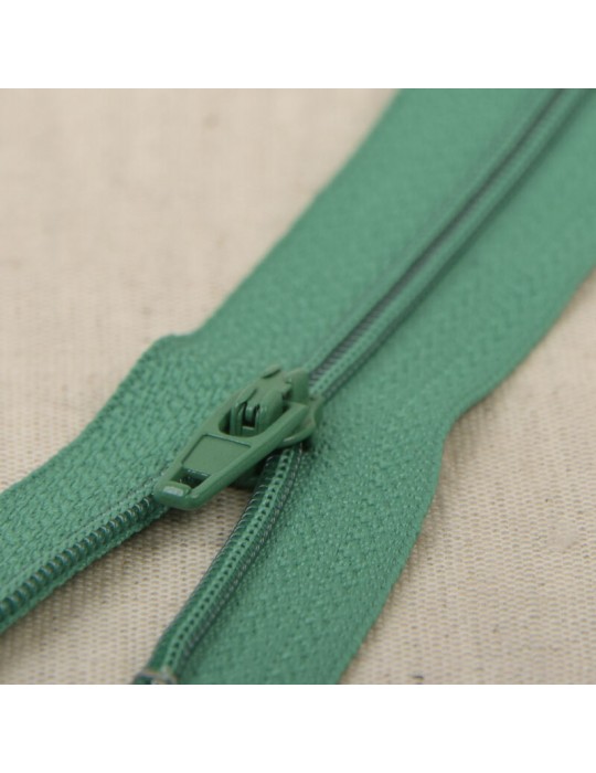 Fermeture fine polyester 12 cm vert