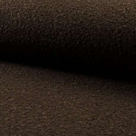 Coupon 3m Tissu Boucle Maxi Marron 