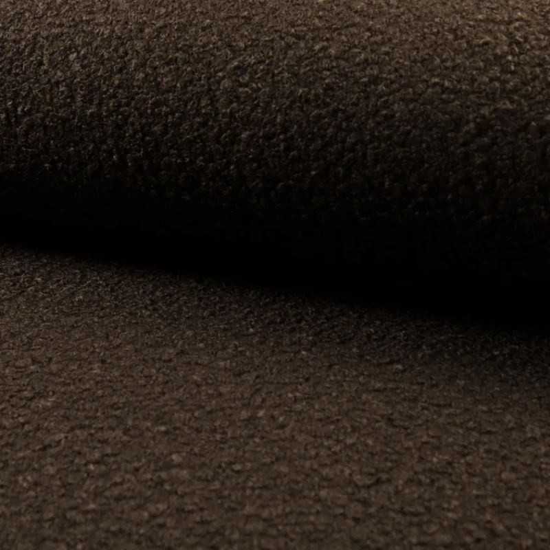 Coupon 3m Tissu Boucle Maxi Marron 
