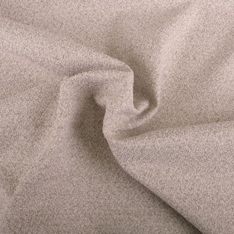 Coupon 3m Tissu Frisette Marron Clair 
