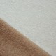 Coupon 3m Tissu Sweet Aspect Eponge Double Face Ecru Marron