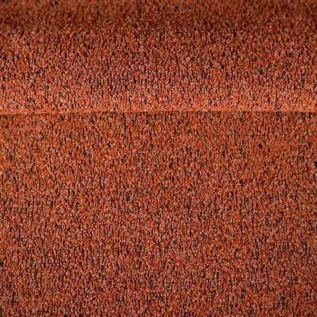 Coupon 3m Tissu Bouclette Lolita Terracotta
