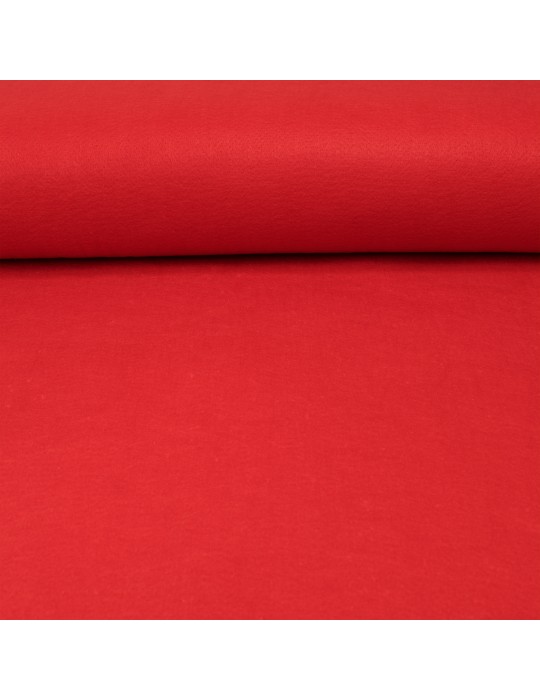 Tissu habillement feutrine 180 cm de large rouge