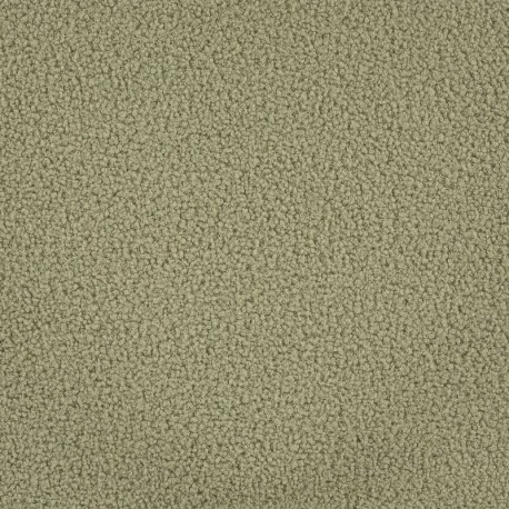 Coupon 3m Tissu Bouclette Teddy Uni Kaki Clair 