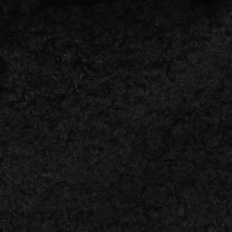 Coupon 3m Tissu Bouclette Maxi Noir 