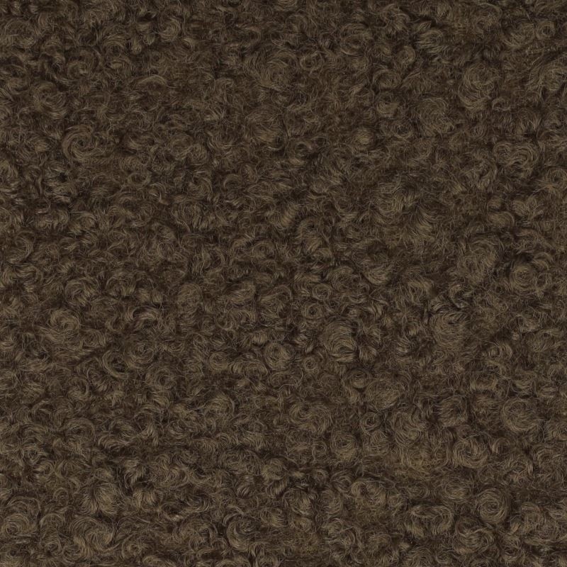Coupon 3m Tissu Bouclette Maxi Marron