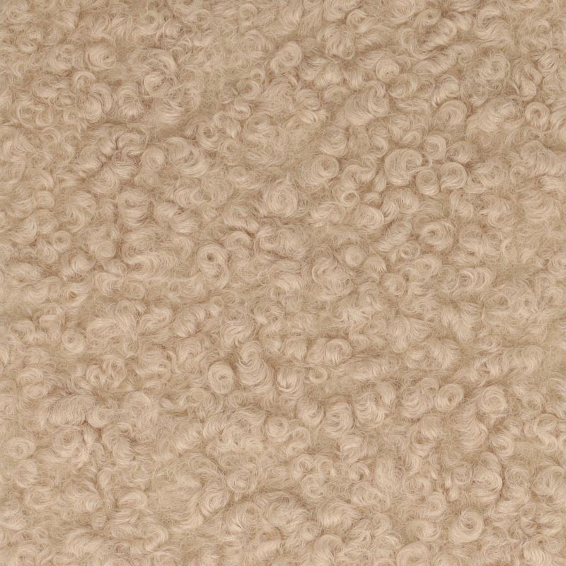 Coupon 3m Tissu Bouclette Maxi Taupe 