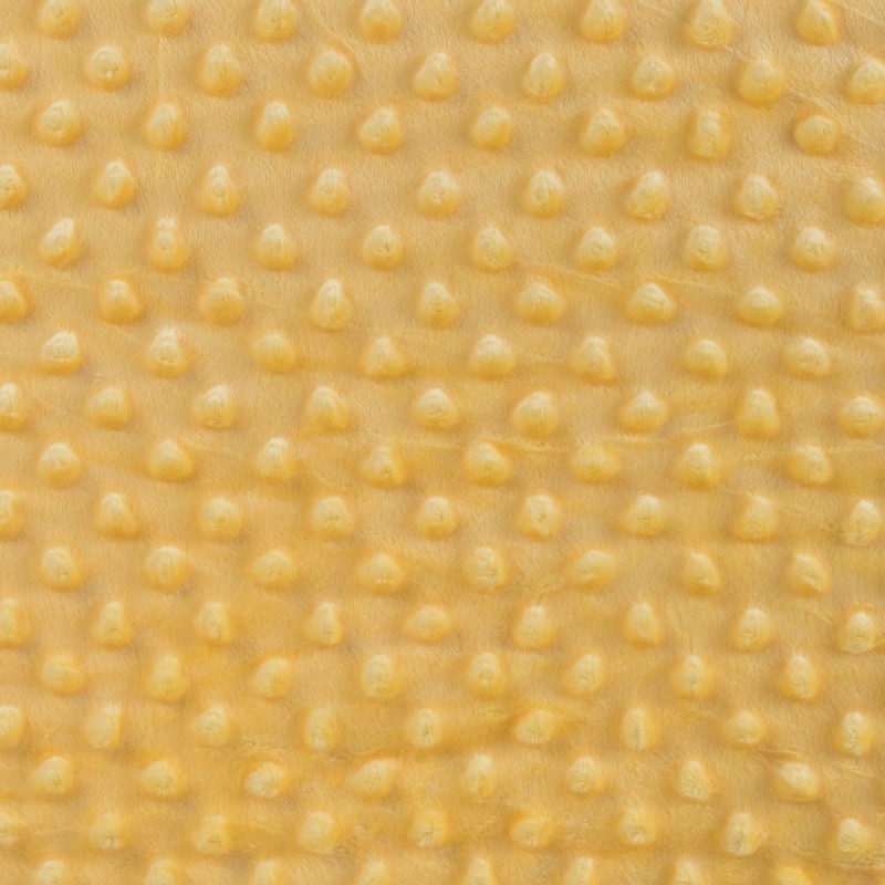 Coupon 3m Tissu Bubble Minky Uni Jaune