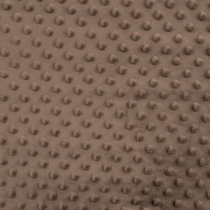 Coupon 3m Tissu Bubble Minky Uni Choco