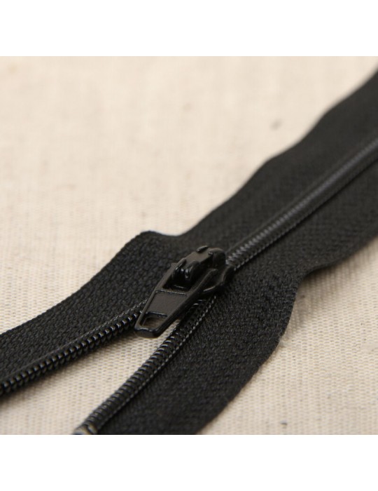 Fermeture fine polyester 60 cm noir