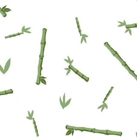 Coupon 3m Tissu Imprimé Jingya Vert 