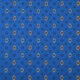 Coupon 3m Tissu Provençal Enduit Brillane Bleu 