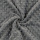 Coupon 3m Tissu Minky Betty Anthracite  